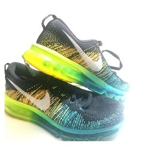 Nike Flyknit Max Turbo-Men's 8.5 Volt Green, Black